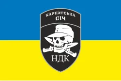 Флаг НДК (Немецкий Добровольческий Корпус) ВСУ. Вариант-09 Флаг НДК (Немецкий Добровольческий Корпус) ВСУ. Вариант-09