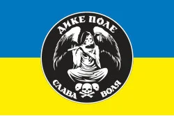 Прапор Розвідувальної роти батальйону ЗСУ «Дике Поле». Варіант-01 Прапор Розвідувальної роти батальйону ЗСУ «Дике Поле». Варіант-01