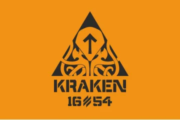 Флаг 21 ОПБпС (отдельный полк беспилотных систем) «KRAKEN 1654» ВСУ. Вариант-01