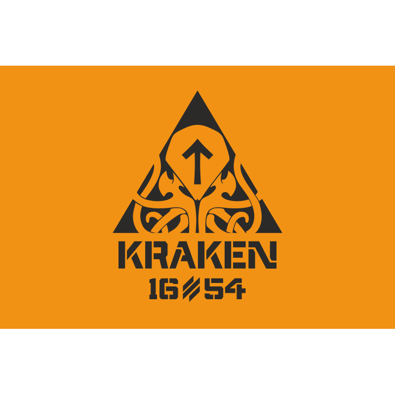 Флаг 21 ОПБпС (отдельный полк беспилотных систем) «KRAKEN 1654» ВСУ. Вариант-01 Флаг 21 ОПБпС (отдельный полк беспилотных систем) «KRAKEN 1654» ВСУ. Вариант-01