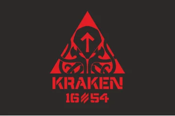 Флаг 21 ОПБпС (отдельный полк беспилотных систем) «KRAKEN 1654» ВСУ. Вариант-03