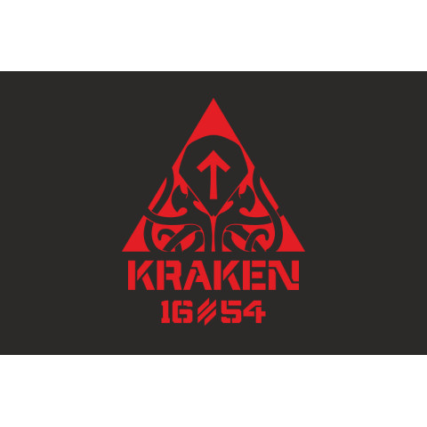 Флаг 21 ОПБпС (отдельный полк беспилотных систем) «KRAKEN 1654» ВСУ. Вариант-03 Флаг 21 ОПБпС (отдельный полк беспилотных систем) «KRAKEN 1654» ВСУ. Вариант-03