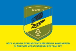 Флаг Роты ударных БпАК 31 ОМБр ВСУ. Вариант-02