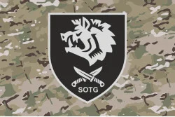 Флаг Команды «STOG» 47 ООСпН ССО ВСУ. Вариант-10 Флаг Команды «STOG» 47 ООСпН ССО ВСУ. Вариант-10