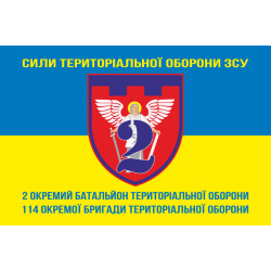 Флаг 2 ОБТрО (отдельный батальон ТрО) Сил ТрО ВСУ. Вариант-06