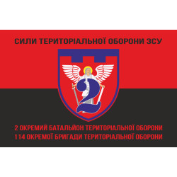 Флаг 2 ОБТрО (отдельный батальон ТрО) Сил ТрО ВСУ. Вариант-08
