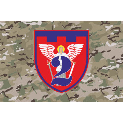 Флаг 2 ОБТрО (отдельный батальон ТрО) Сил ТрО ВСУ. Вариант-11