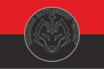 Прапор Румунського бойового групи «GETICA» ГУР МОУ. Варіант-02 Прапор Румунського бойового групи «GETICA» ГУР МОУ. Варіант-02