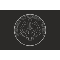 Флаг Румынской боевой группы «GETICA» ГУР МОУ. Вариант-06 Флаг Румынской боевой группы «GETICA» ГУР МОУ. Вариант-06