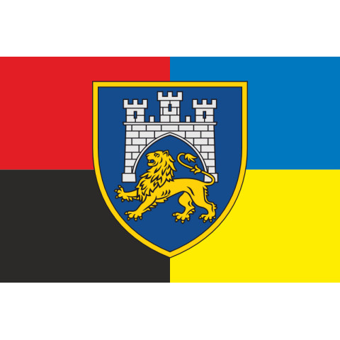Прапор 125 ОВМБр (окрема важка механізована бригада) ЗСУ. Варіант-05