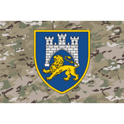 Прапор 125 ОВМБр (окрема важка механізована бригада) ЗСУ. Варіант-06 Прапор 125 ОВМБр (окрема важка механізована бригада) ЗСУ. Варіант-06