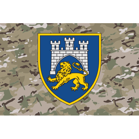 Прапор 125 ОВМБр (окрема важка механізована бригада) ЗСУ. Варіант-06