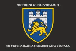 Флаг 125 ОТМБр (отдельная тяжелая механизированная бригада) ВСУ. Вариант-10 Флаг 125 ОТМБр (отдельная тяжелая механизированная бригада) ВСУ. Вариант-10