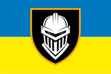 Флаг 3 ОТМБр (отдельная тяжелая механизированная бригада) ВСУ «Железная». Вариант-05 Флаг 3 ОТМБр (отдельная тяжелая механизированная бригада) ВСУ «Железная». Вариант-05
