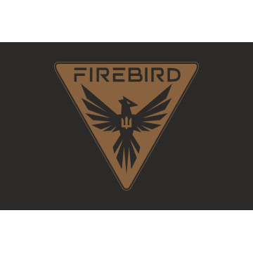 Прапор Спецпідрозділу операторів FPV-дронів ГУР МОУ «Firebird». Варіант-06 Прапор Спецпідрозділу операторів FPV-дронів ГУР МОУ «Firebird». Варіант-06
