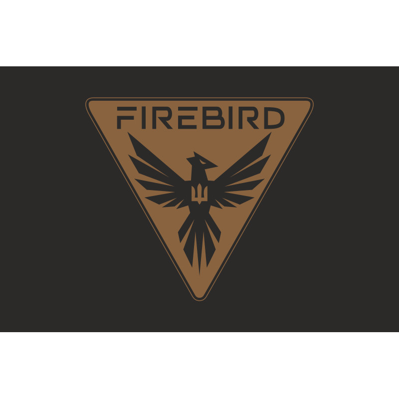 Флаг Спецподразделения операторов FPV-дронов ГУР МОУ «Firebird». Вариант-06 Флаг Спецподразделения операторов FPV-дронов ГУР МОУ «Firebird». Вариант-06