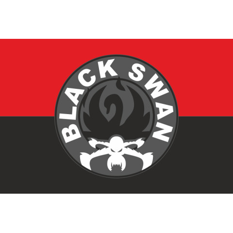Прапор Групи ударних БПЛА «Black Swan» ЗСУ. Варіант-02