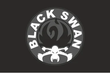 Флаг Группы ударных БПЛА «Black Swan» ЗСУ. Вариант-06 Флаг Группы ударных БПЛА «Black Swan» ЗСУ. Вариант-06