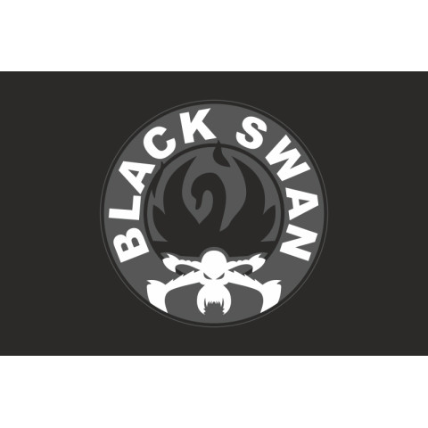 Прапор Групи ударних БПЛА «Black Swan» ЗСУ. Варіант-06
