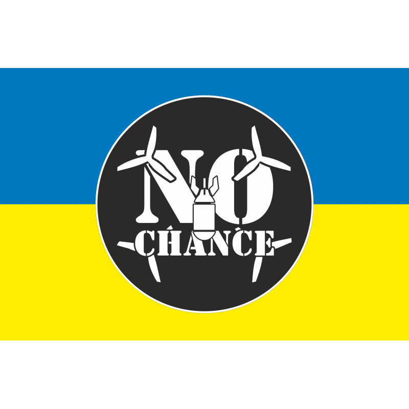 Флаг РУБпАК «No Chance» 108 ОБрТрО ВСУ. Вариант-01 Флаг РУБпАК «No Chance» 108 ОБрТрО ВСУ. Вариант-01