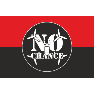 Флаг РУБпАК «No Chance» 108 ОБрТрО ВСУ. Вариант-02 Флаг РУБпАК «No Chance» 108 ОБрТрО ВСУ. Вариант-02