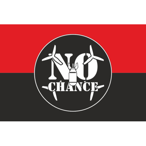 Прапор РУБпАК «No Chance» 108 ОБрТрО ЗСУ. Варіант-02 Прапор РУБпАК «No Chance» 108 ОБрТрО ЗСУ. Варіант-02