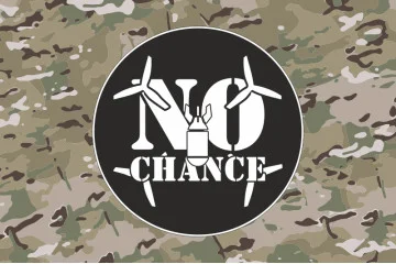 Прапор РУБпАК «No Chance» 108 ОБрТрО ЗСУ. Варіант-04 Прапор РУБпАК «No Chance» 108 ОБрТрО ЗСУ. Варіант-04