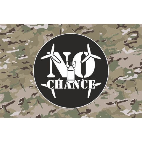 Прапор РУБпАК «No Chance» 108 ОБрТрО ЗСУ. Варіант-04 Прапор РУБпАК «No Chance» 108 ОБрТрО ЗСУ. Варіант-04