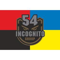 Флаг Батальона ударных БПЛА «Incognito» 54 ОМБр ВСУ. Вариант-03 Флаг Батальона ударных БПЛА «Incognito» 54 ОМБр ВСУ. Вариант-03