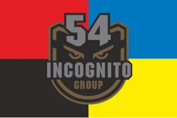 Прапор Батальйону ударних БПЛА «Incognito» 54 ОМБр ЗСУ. Варіант-03