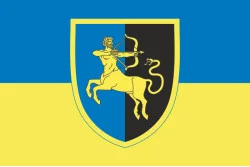 Прапор 141ОМБр (окрема механізована бригада) ЗСУ. Варіант-03
