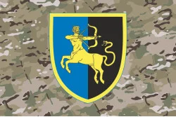 Прапор 141ОМБр (окрема механізована бригада) ЗСУ. Варіант-08