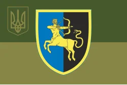 Прапор 141ОМБр (окрема механізована бригада) ЗСУ. Варіант-09