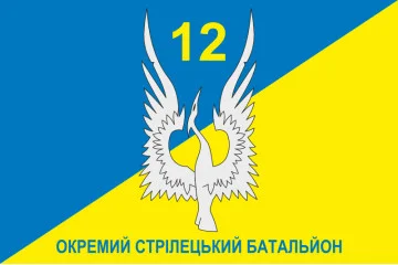 Флаг 12 ОСБ (отдельный стрелковый батальон) ВСУ. Вариант-07