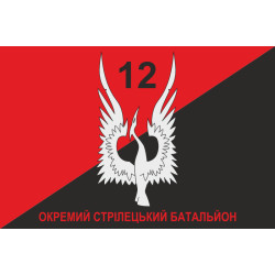 Флаг 12 ОСБ (отдельный стрелковый батальон) ВСУ. Вариант-08
