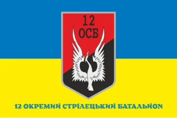 Флаг 12 ОСБ (отдельный стрелковый батальон) ВСУ. Вариант-10