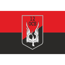 Флаг 12 ОСБ (отдельный стрелковый батальон) ВСУ. Вариант-11