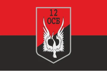 Флаг 12 ОСБ (отдельный стрелковый батальон) ВСУ. Вариант-11