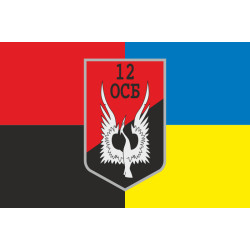 Флаг 12 ОСБ (отдельный стрелковый батальон) ВСУ. Вариант-13