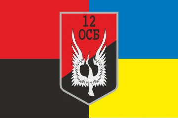 Флаг 12 ОСБ (отдельный стрелковый батальон) ВСУ. Вариант-13
