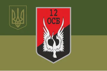 Флаг 12 ОСБ (отдельный стрелковый батальон) ВСУ. Вариант-15