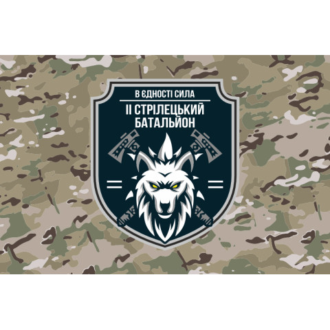 Флаг 2 ОСБ (отдельный стрелковый батальон) ВСУ. Вариант-16 Флаг 2 ОСБ (отдельный стрелковый батальон) ВСУ. Вариант-16