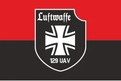 Прапор Роти ударних та розвідувальних БПЛА «Luftwaffe» 128 ОБрТрО ЗСУ. Варіант-02 Прапор Роти ударних та розвідувальних БПЛА «Luftwaffe» 128 ОБрТрО ЗСУ. Варіант-02