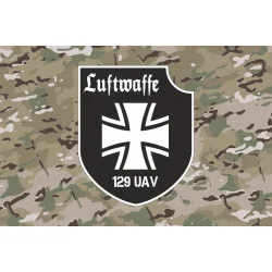 Прапор Роти ударних та розвідувальних БПЛА «Luftwaffe» 128 ОБрТрО ЗСУ. Варіант-04 Прапор Роти ударних та розвідувальних БПЛА «Luftwaffe» 128 ОБрТрО ЗСУ. Варіант-04