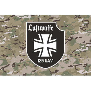 Прапор Роти ударних та розвідувальних БПЛА «Luftwaffe» 128 ОБрТрО ЗСУ. Варіант-04 Прапор Роти ударних та розвідувальних БПЛА «Luftwaffe» 128 ОБрТрО ЗСУ. Варіант-04