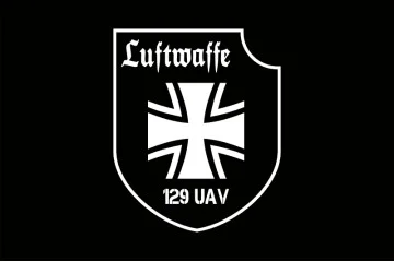 Прапор Роти ударних та розвідувальних БПЛА «Luftwaffe» 128 ОБрТрО ЗСУ. Варіант-06