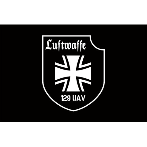 Флаг Роты ударных и разведывательных БПЛА «Luftwaffe» 128 ОБрТрО ВСУ. Вариант-06
