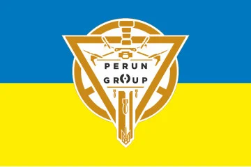 Прапор Роти ударних БПЛА «Perun Group» 79 ОДШБр ЗСУ. Варіант-01