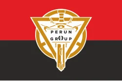 Прапор Роти ударних БПЛА «Perun Group» 79 ОДШБр ЗСУ. Варіант-02