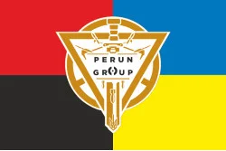 Прапор Роти ударних БПЛА «Perun Group» 79 ОДШБр ЗСУ. Варіант-03